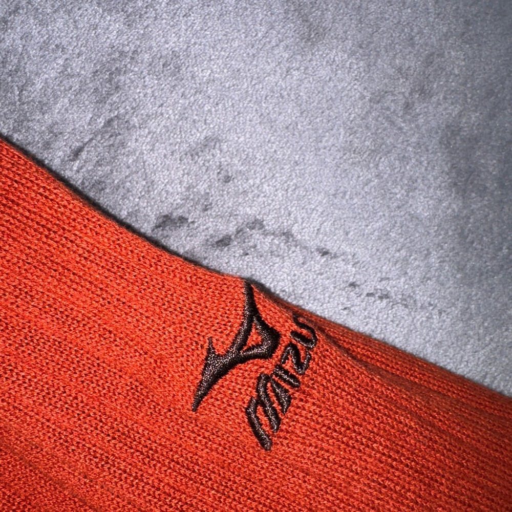 Mizuno WindLite Golf Sweater Mens XL Orange V-Neck Lined Performance Pullover - Picture 5 of 14